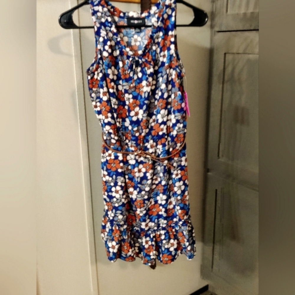 ###NWT--Amy Byer Floral Mini Dress (Size XL 16 girls)